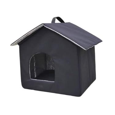 Imagem de Generic Casa para gatos selvagens ao ar livre, quente, abrigo de inverno, cama para animais de estimação, caverna para jardim, gatinho, gramado, 33 Cm X 33 Cm X 38