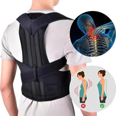 Imagem de Corretor Postura Feminino Masculino Colete Alinhador Coluna - Bmax, G,
