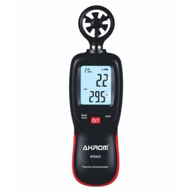 Imagem de Anemômetro Com Termômetro Digital - Akrom Kr925