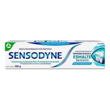 Imagem de Creme Dental Sensodyne Sensibilidade e Esmalte Menta Refrescante 100g