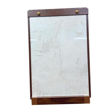 Imagem de oshhni Suporte de exibição de arte de unha, ferramenta de manicure, mesa versátil, portátil, placa de exibição de amostra de ponta de unha de madeira, Branco, L