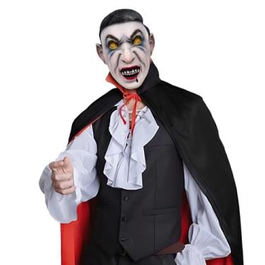 Imagem de greitenty Vampire Mask Full Head Scary Latex Masks Adult Horror Creepy Monster Costumes Props for Masquerade