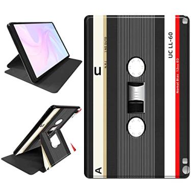 Imagem de Capa giratória para Samsung Galaxy Tab A de 8,4 polegadas 2020 SM-T307, visualização em vários ângulos, suporte giratório de 360 graus, capa de tablet dobrável inteligente com função