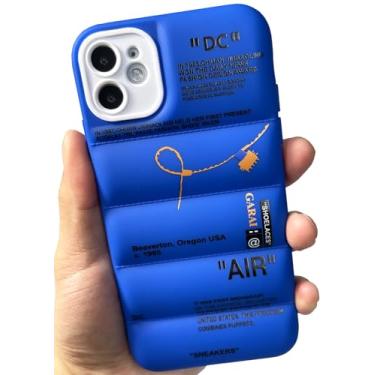 Imagem de GaraiCkeey Capa de telefone de silicone acolchoada da marca de calçados esportivos para iPhone 13 Mini 5,4 polegadas, tênis Ins Classic Cool Label Pattern Soft TPU Capa protetora de corpo inteiro para