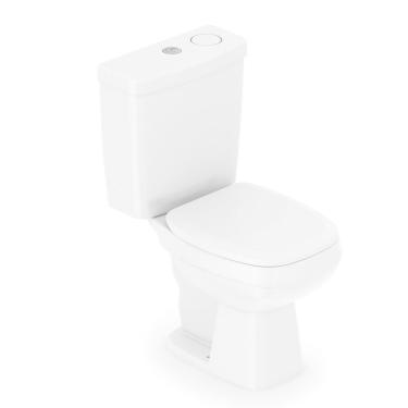 Imagem de Kit Vaso Sanitário Celite City Branco Com Caixa Acoplada e Acessórios 1207230010300/1207230011300