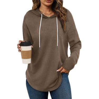 Imagem de Moletons femininos Bofell, manga comprida, decote em V, outono, moda 2