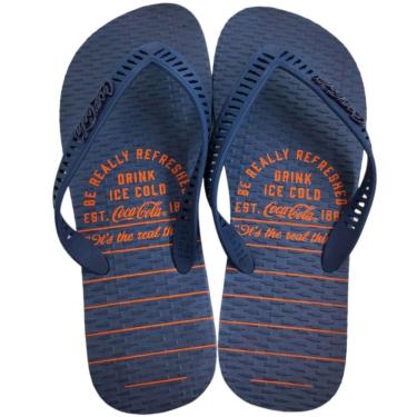 Imagem de Chinelo de Dedo Masculino Casual Dia a Dia Borracha Coca Cola Cc4170