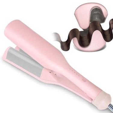 Imagem de Ferro de cabelo Tieumioe 1,4" Double Barrel Ceramic Waver 110-240V