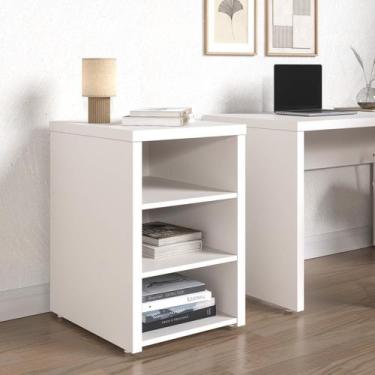 Imagem de Armário Baixo para Escritório 2 Prateleiras em Tamburato Ficus CabeCas