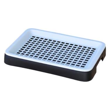 Imagem de FJMQHU Banheiro para Coelhos, Banheiro para Coelhos, Removível, Fácil de Limpar, Suprimentos para Animais de Estimação, Banheiro para Porquinhos-da-índia, Pe, Preto Branco