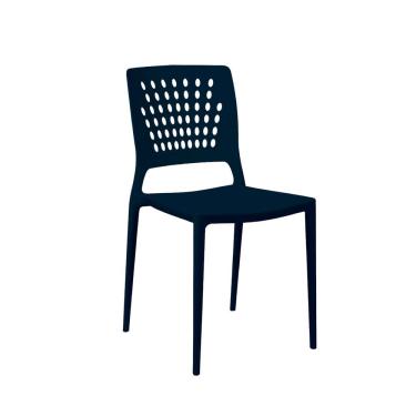 Imagem de Cadeira Marte Azul Marinho Empilhável Em Polipropileno Acrilys