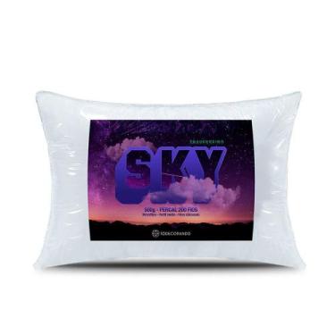 Imagem de Travesseiro Sky Percal 200 Fios 100% Poliéster - Fibra Siliconada - Br