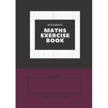 Imagem de 10mm Squared Maths Exercise Book – Wine Berry: A4 Graph notebook for Maths students, Science, Architects, Draftsmen and Draughtsmen