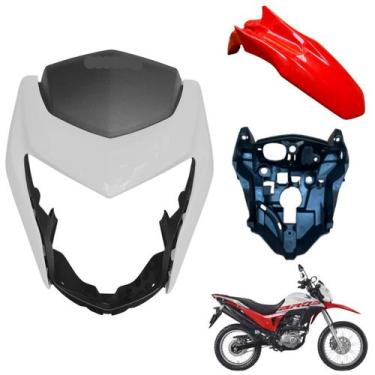 Imagem de Kit Carenagem Frontal Nxr Bros 160 modelo 2016 Até 2021 Máscara do Far