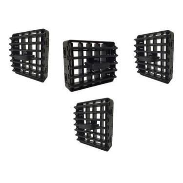 Imagem de Difusor De Ar Lateral Central Vectra Grafite Kit - Clauplast