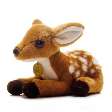 Imagem de Boneca de pelúcia realista Fawn de 28 cm para crianças - yiweisai