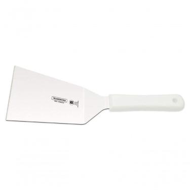 Imagem de Espátula Para Frituras Tramontina Profissional Com Lâmina Em Aço Inox E Cabo De Polipropileno Branco 6x3 1-2