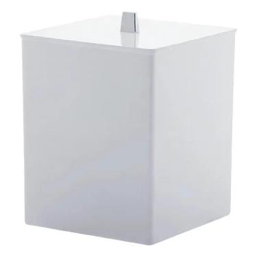 Imagem de 2X Lixeira Quadrada Multiuso Para Banheiro Ou Lavabo Quadrat