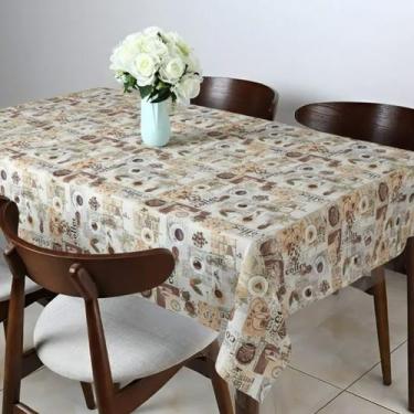Imagem de Toalha de mesa retangular 4 lugares plástica térmica estampada - UZOO