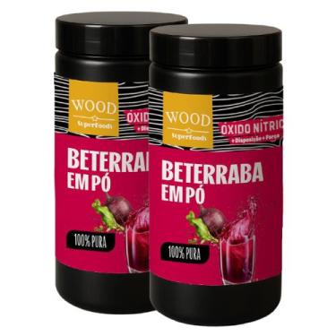 Imagem de Kit 2 Beterraba Desidratada Em Pó 100% Pura 454g Wood - Wood Superfood