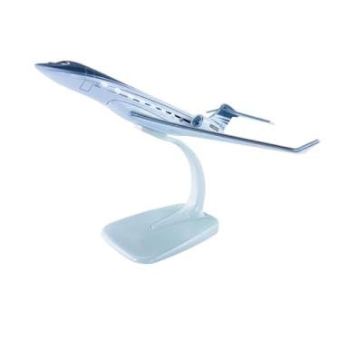 Imagem de oshhni Modelo de avião de brinquedo para decoração de mesa, feito em metal fundido, com suporte de exibição, ideal para sala de estar ou escritório.