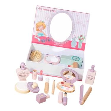 Imagem de YIJU Kit de Maquiagem de Brinquedo para Meninas - Lembrancinha de Festa - Portátil e Moderno - com Secador de Cabelo e Espelho - Ideal para Brincar de