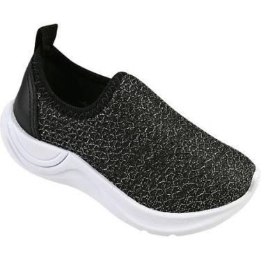 Imagem de Tênis Feminino Calce Fácil - NoBrand, Preto, 35