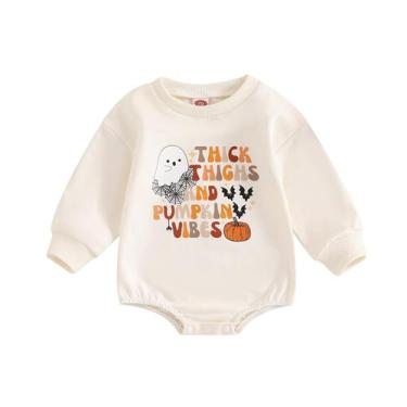 Imagem de Macacão de Halloween Beautooly Newborn Baby Pumpkin Patch 3-6M