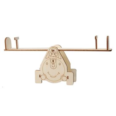 Imagem de Kit de experimentos científicos DIY, gangorra de madeira para crianças STEM