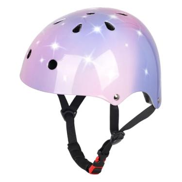 Imagem de Kids Girl Bike Helmet, Adjustable Toddler Bicycle Helmet from Infant Baby to Children, Multi-Sport for Scooter Skateboard Roller/Inline Skate (Starry Pink-Purple)