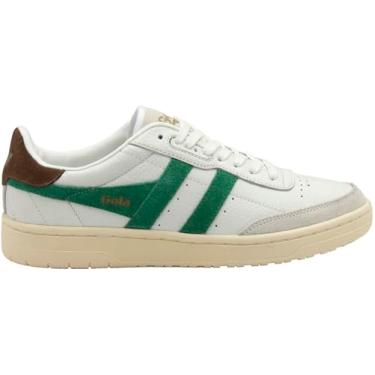 Imagem de Gola Tênis feminino Falcon, Branco/Esmeralda/Marrom Escuro, 38