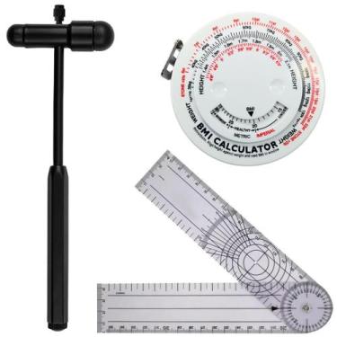 Imagem de Kit Fisioterapia Martelo Buck Fita Imc Goniometro Grande - SEM MARCA, 