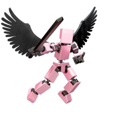 Imagem de Boneco de ação Mini Hip Hop T13, com suporte e asas, pacote rico de ac