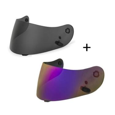Imagem de Viseira Capacete Hjc Cl St Cs15 Camaleão Mais Viseira Fume - Visor 1