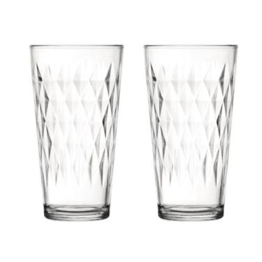 Imagem de Copo Vitrage 350ml Vidro Resistente Suco Agua Nadir - 2Un - NADIR FIGU