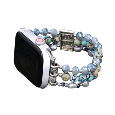 Imagem de Cape Diablo Pulseiras femininas para Apple Watch séries 10, 9, 8, 7, 6, 5, 4, 3, 2 e 1 de 40 mm, 38 mm, 41 mm e 42 mm
