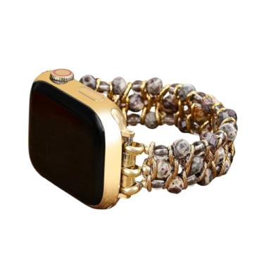 Imagem de Cape Diablo Pulseira feminina compatível com Apple Watch - pulseira trançada feita à mão - 49 mm, 46 mm, 45 mm, 44 mm, 42 mm, 41 mm, 40 mm, 38 mm, pequeno, serve para pulsos de 14,5 - 16,8 cm - serve