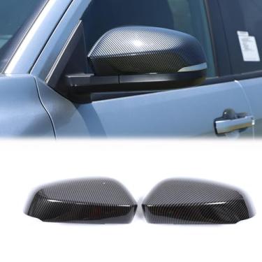 Imagem de Heutamo Acabamento da tampa do espelho retrovisor de porta compatível com Toyota Tacoma 2024 2025 (com luz de seta) Acessórios externos da tampa do espelho retrovisor da porta lateral esquerda direita