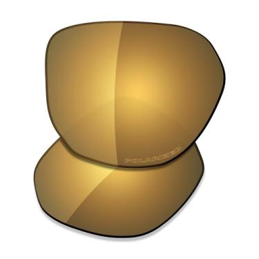 Imagem de SAUCER Lentes de reposição premium para óculos de sol Oakley Latch Beta OO9436, Bronze dourado polarizado, One Size
