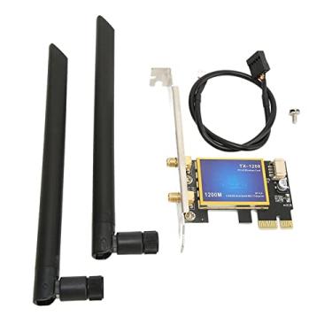 Imagem de Adaptador de Placa WIFI PCIEx1 1200Mbps Dual Band 4.0 para PC
