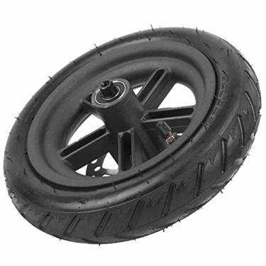 Imagem de Roda Traseira Inflável e Kit de Pneus Absorventes de Choque Com 120 Freio a Disco para Scooter Elétrica Pro, Feita de Borracha de Alta Qualidade e Liga de Alumínio, para
