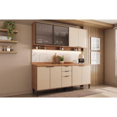 Imagem de Cozinha Modulada Carraro Alpha Alpha 4 Peças (2aéreos+2balcões) C4p176 Freijo-off White-carraro