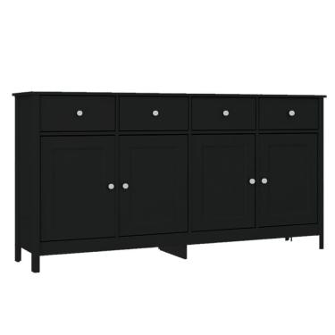 Imagem de Balcao Buffet 4 Portas 4 Gavetas 154 Cm R626 Preto Dtall Preto