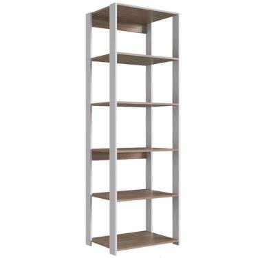 Imagem de Estante Livreiro 183x60cm 05 Prateleiras Branco Montana Proddy Branco Montana
