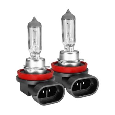 Imagem de SWQS 2 peças lâmpadas de farol de halogênio H11 lâmpadas de neblina, 12V 55W automotivo de substituição de lâmpadas de farol alto e baixo, acessório de iluminação universal para carros, SUVs