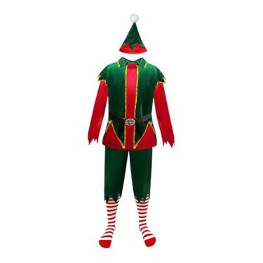 Imagem de IEUDNS Cinto de fantasia de elfo de Natal, desenho animado, para aniversário, brincadeira de faz de conta e festa de Halloween, Xl Masculino