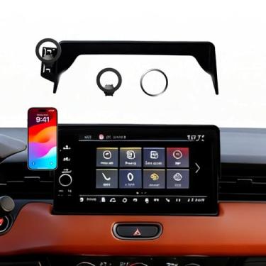 Imagem de Suporte de telefone de carro para Honda HR-V 2023-2025 acessórios/CR-V 2023 2024 2025, clipe fixo de tela de 7/9 polegadas, rotação de 360° suporte magnético para telefone antivibração, acessórios