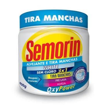 Imagem de Tira Manchas Pó 400G Roupa Branca Alvejante Oxy Power Semori - Semorin