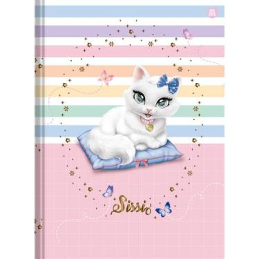 Imagem de Caderno (SEM PAUTA) Brochurão Grande Gatinha Sissi CD 80 Folhas Animat