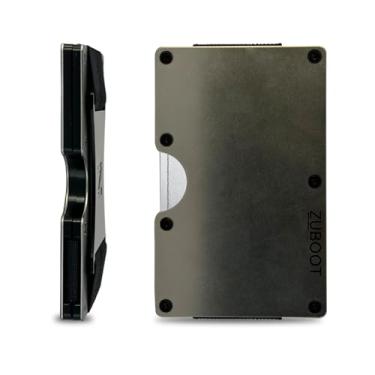 Imagem de Carteira fina RFID Centrum, várias cores, Alça de titânio, 3.4 x 2.1 x 0.35 inches, Minimalista